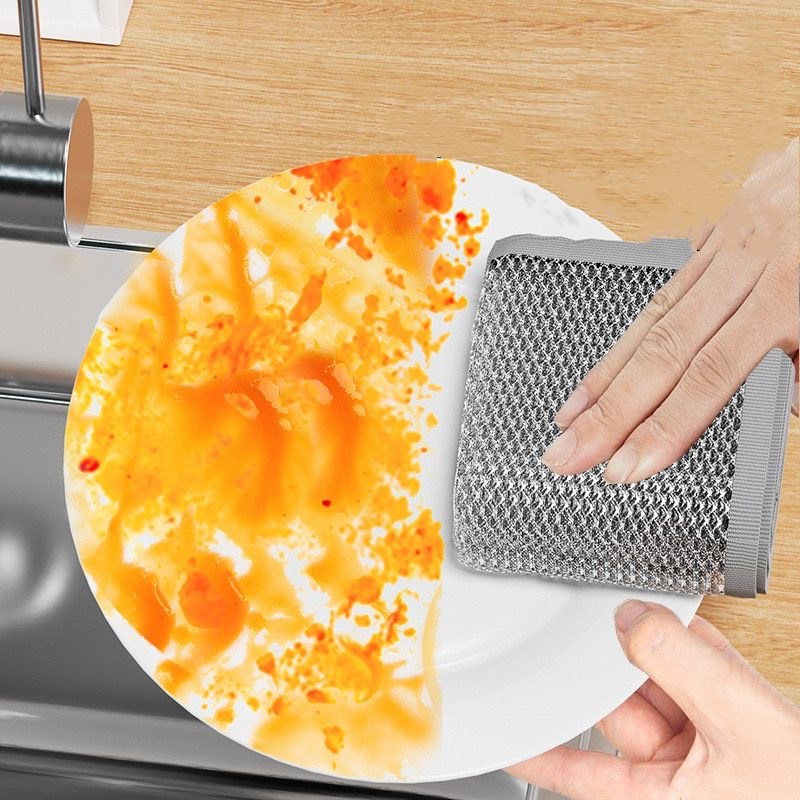 Eponge de nettoyage magiques en fil d'acier épais à double face