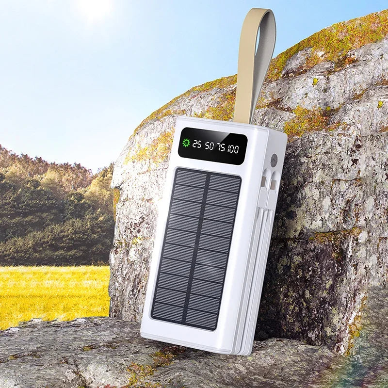 Power Bank 45 000 mAh Ultra Rapide Équipé de Panneaux Solaires, Nouvelle Génération , 6 mois de garantie