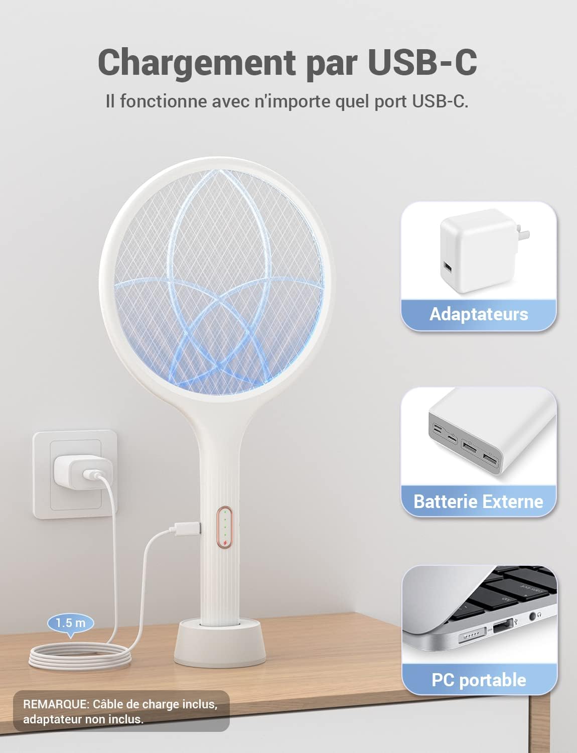 Raquette Anti Moustiques Électrique