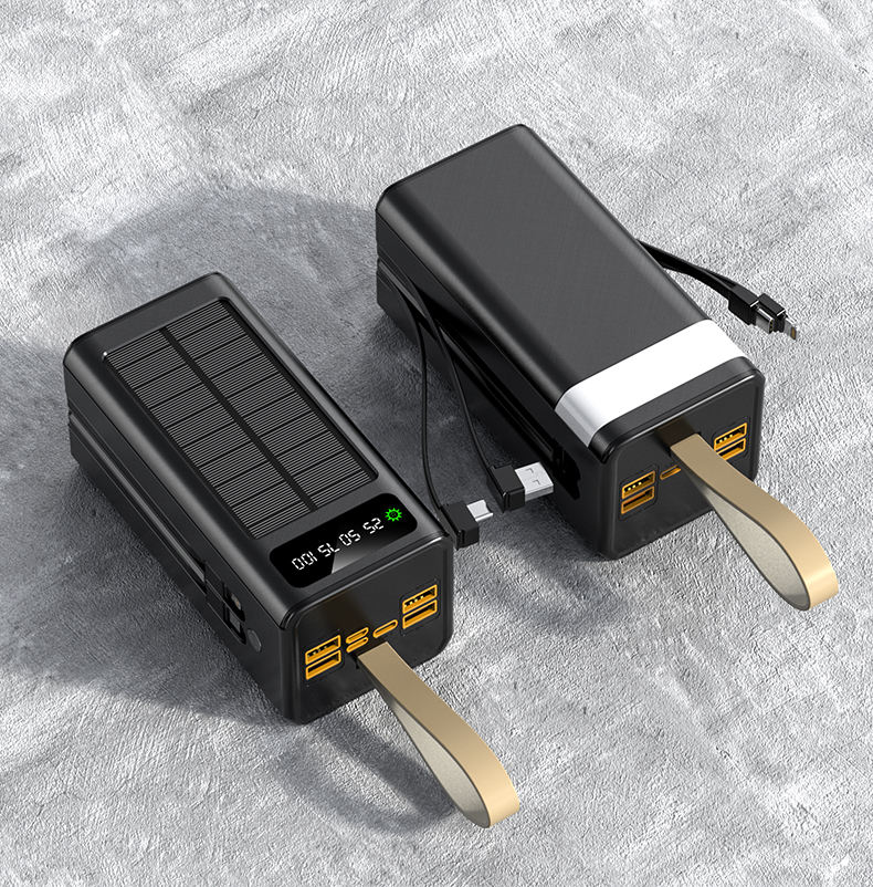 Power Bank 45 000 mAh Ultra Rapide Équipé de Panneaux Solaires, Nouvelle Génération , 6 mois de garantie